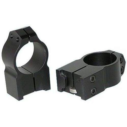 Warne 2R7M Maxima Grooved Receiver Ring Set Matte Black Steel 1 Tube High Fixed Dovetail Mount Fits Ruger M77/Hawkeye