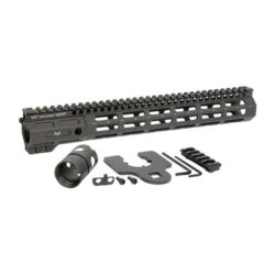 Midwest Industries MINF135 Night Fighter  13.50 M-LOK Black Hardcoat Anodized Aluminum Includes Barrel Wrench, Nut, & 5 Slot Rail