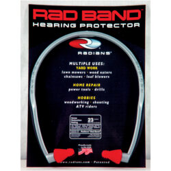 Radians RB1150 Rad-Band  23 dB Behind The Neck Gray Adult 1 Pair