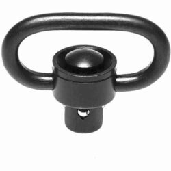 Troy Ind SMOUSSQ00BT00 SSQD Swivel 1 Push Button Black Stainless Steel