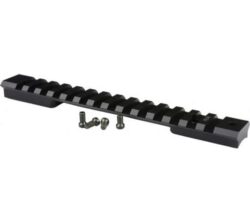 Warne 765420MOA Weatherby Mark V Mag 9 Lug Mountain Tech Black Anodized  20 MOA