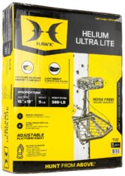 Hawk HWKFPRA Helium Ultra Lite Hang-On Gray Powder-Coating Aluminum 16 W x 10