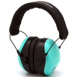 Pyramex VGPM8063C Venture Gear V80 Muff Foam 26 dB 32 dB Over the Head Orange Black/Teal Adult 1 Pair