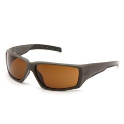 Pyramex VGSG718T Venture Gear Tactical Overwatch Adult Bronze Lens Anti-Fog Polycarbonate OD Green Frame
