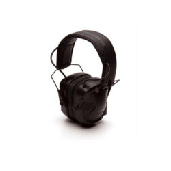 Pyramex VGPME30BT Venture Gear AMP Muff Polymer 26 dB Over the Head Black Adult 1 Pair