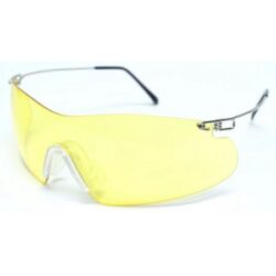 Radians CP5740CS Clay Pro Shooting Glasses Adult Amber Lens Wraparound Silver Frame