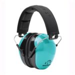Walker's GWPDCPMLTL Advanced Protection Passive Muff Polymer 26 dB Over the Head Aqua Blue/Black Adult