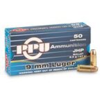PPU PPD92 Defense  9mm Luger 147 gr Jacketed Hollow Point (JHP) 50 Per Box/ 20 Cs