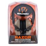 Walker's GWPRSEMRCFDE Razor Rechargeable Electronic Muff Polymer 21 dB Over the Head Flat Dark Earth/Black Adult