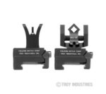Troy Ind SSIGMCMSTBT01 Tritium Micro BattleSight Set M4 Front & Dioptic Rear  Black Hardcoat Anodized