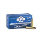 PPU PP30S Standard Rifle  30 Carbine 110 gr Soft Point Round Nose (SPRN) 50 Per Box/ 10 Cs