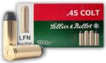 Sellier & Bellot SB45D Handgun Target 45 Colt (LC) 250 gr Lead Flat Nose (LFN) 50 Per Box/ 12 Cs