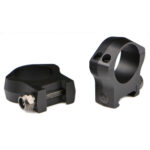 Warne 7240M Mountain Tech Scope Ring Set Fixed For Rifle Picatinny/Weaver Low 35mm Tube Black Anodized Aluminum