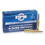 PPU PP6CS Metric Rifle  6.5x52mm Carcano 123 gr Soft Point (SP) 20 Per Box/ 10 Cs
