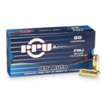PPU PPH45F Handgun  45 ACP 230 gr Full Metal Jacket (FMJ) 50 Per Box/ 10 Cs