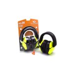 Pyramex VGPM8031C Venture Gear V80 Muff Foam 26 dB 32 dB Over the Head Orange Lime/Black Adult 1 Pair