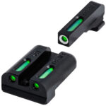 TruGlo TG13SG4A TFX  Black | Green Tritium & Fiber Optic White Outline Front Sight Green Tritium & Fiber Optic Rear Sight