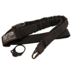 M&P Accessories 110030 Single Point Sling Kit made of Black Nylon with Adjustable Bungee Design for AR Platform