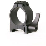 Warne 200LM Maxima Vertical Ring Set Quick Detach For Rifle Maxima/Weaver/Picatinny Low 1 Tube Matte Black Steel