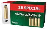 Sellier & Bellot SB38C Handgun Target 38 Special 158 gr Soft Point (SP) 50 Per Box/ 20 Cs Sellier & Bellot SB38C Handgun Target 38 Special 158 gr Soft Point (SP) 50 Per Box/ 20 Cs