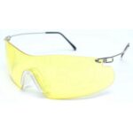 Radians CP5740CS Clay Pro Shooting Glasses Adult Amber Lens Wraparound Silver Frame