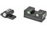 Trijicon 600481 Bright & Tough Night Sights- Springfield XD  Black | Green Tritium White Outline Front Sight Green Tritium White Outline Rear Sight