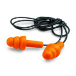 Walker's GWPEPCORD2PK Corded Foam Ear Plugs Foam 33 dB In The Ear Orange/Black Adult 2 Per Pack