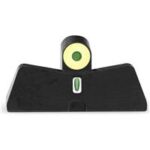 XS Sights SW0030S5Y DXT2 Big Dot Night Sights- Smith and Wesson  Black | Green Tritium Yellow Outline Front Sight Green Tritium White Outline Bar Rear Sight