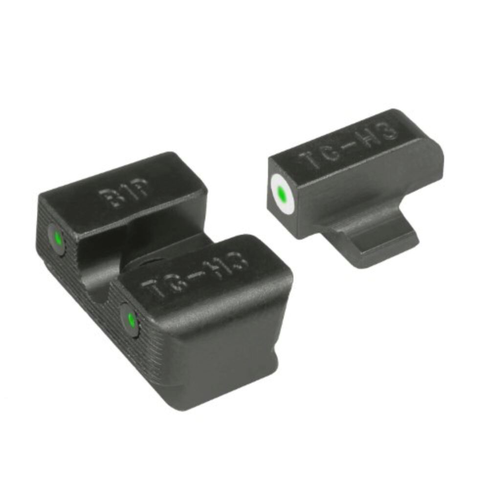TruGlo TG231S1W Tritium Pro Black | Green Tritium White Outline Front Sight Green Tritium Rear Sight TruGlo TG231S1W Tritium Pro Black | Green Tritium White Outline Front Sight Green Tritium Rear Sight