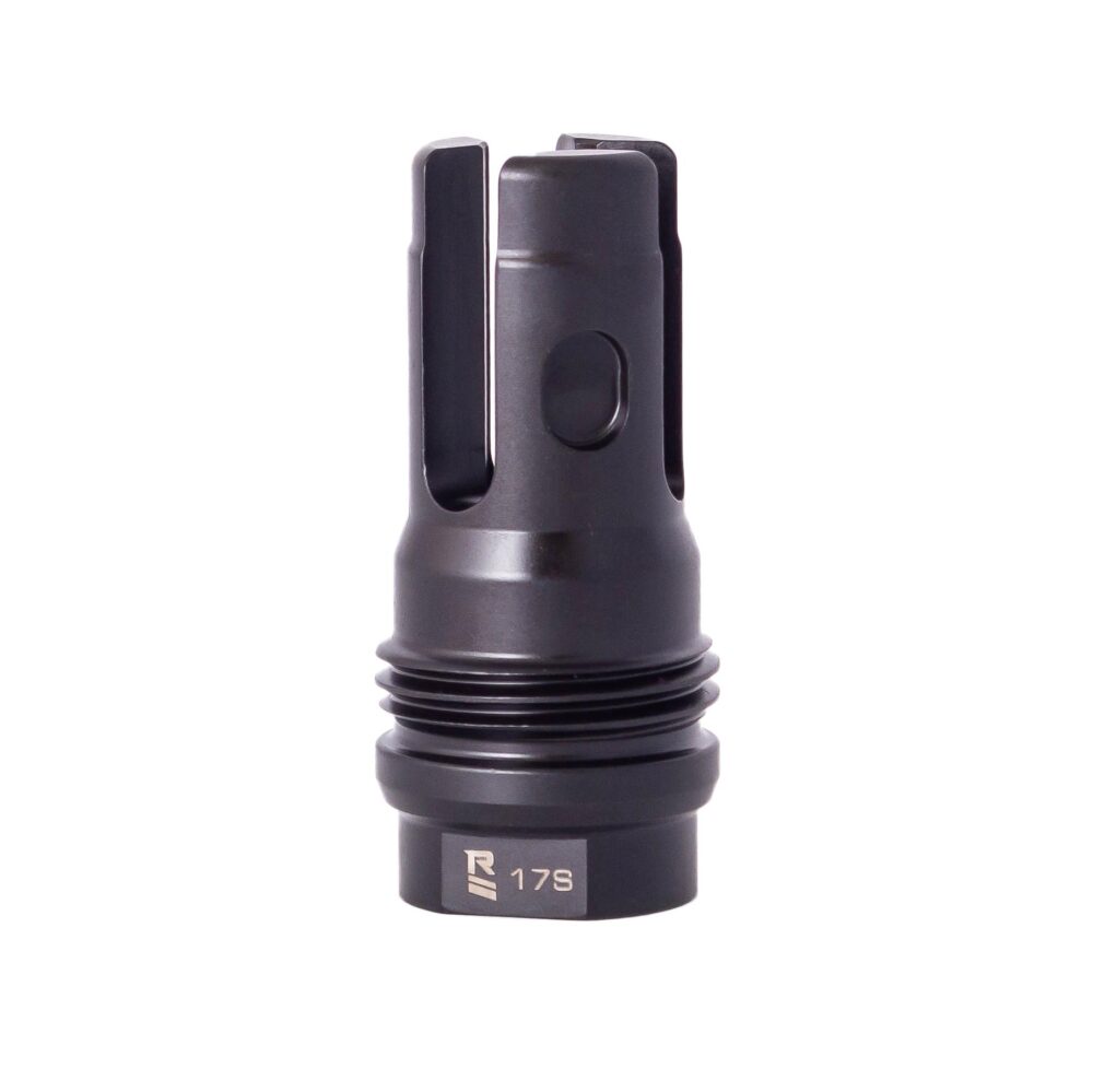 Rugged Suppressor FH004 R3L Flash Mitigation System Black with 5/8-24 tpi Threads & 2.15 OAL for 7.62mm FN SCAR17