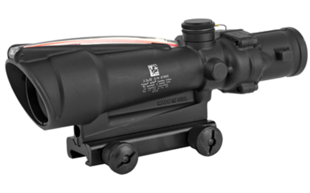 Trijicon 100145 ACOG Matte Black 3.5x35mm Illuminated Red Chevron .223/5.56 BDC Reticle Trijicon 100145 ACOG Matte Black 3.5x35mm Illuminated Red Chevron .223/5.56 BDC Reticle
