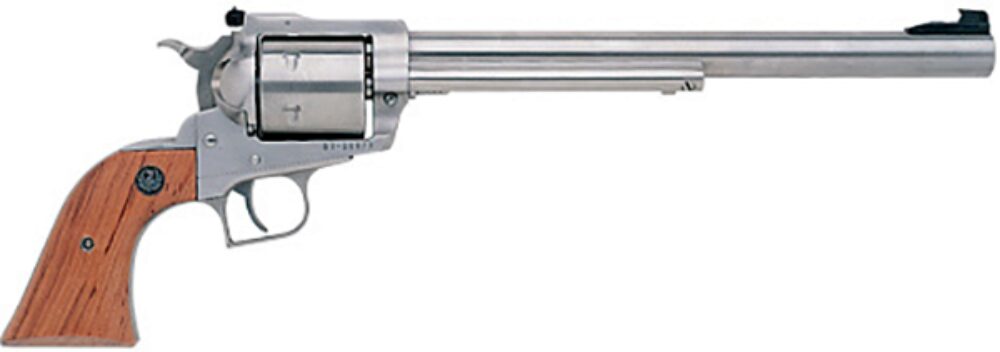 Ruger 0806 Super BlackHawk 44 Rem Mag 10.50 Barrel 6rd Cylinder, Satin Stainless Steel, Hardwood Grip, Transfer Bar Safety Ruger 0806 Super BlackHawk 44 Rem Mag 10.50 Barrel 6rd Cylinder, Satin Stainless Steel, Hardwood Grip, Transfer Bar Safety