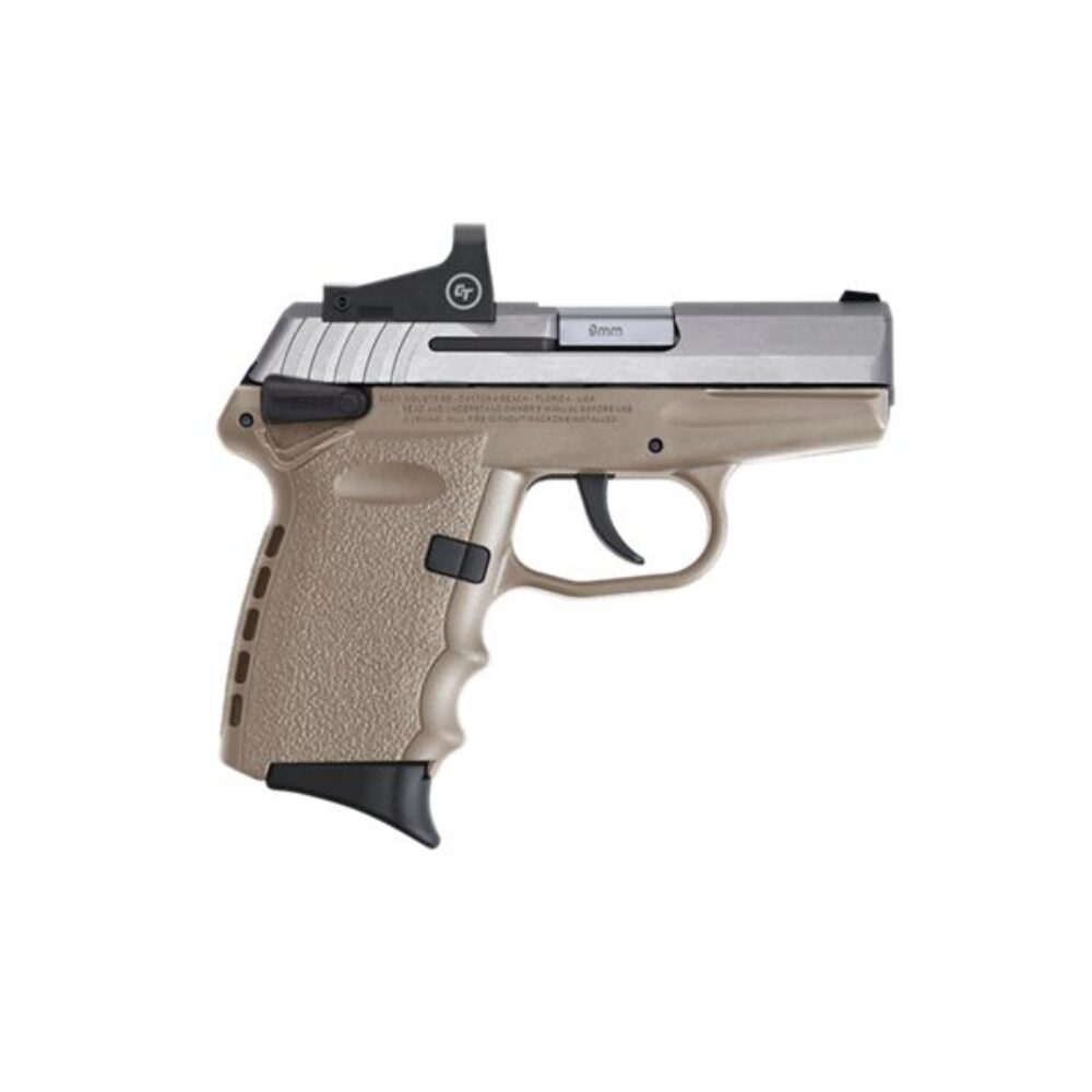 SCCY Industries CPX1TTDERD CPX-1 RD 9mm Luger Caliber with 3.10 Barrel, 10+1 Capacity, Flat Dark Earth Finish Frame, Stainless Steel Slide & Polymer Grip Includes Crimson Trace CTS-1500 Red Dot SCCY Industries CPX1TTDERD CPX-1 RD 9mm Luger Caliber with 3.10 Barrel, 10+1 Capacity, Flat Dark Earth Finish Frame, Stainless Steel Slide & Polymer Grip Includes Crimson Trace CTS-1500 Red Dot