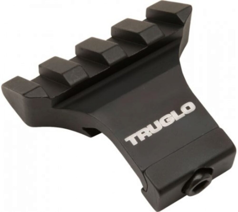 TruGlo TG8975B 45 Degree Offset Picatinny Rail Mount  Black Anodized