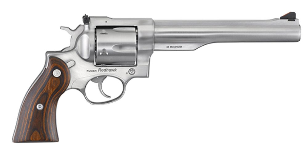 Ruger 5041 Redhawk  44 Rem Mag  7.50 Barrel 6rd Triple-Locking Cylinder, Satin Stainless Steel, Hardwood Grip, Transfer Bar Safety