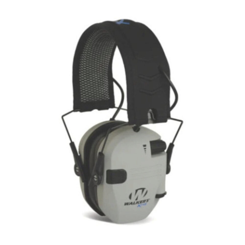 Walker's WPXDRSEMBTGY Razor X-TRM Digital Electronic Muff Polymer 21 dB Over the Head Gray/Black Adult
