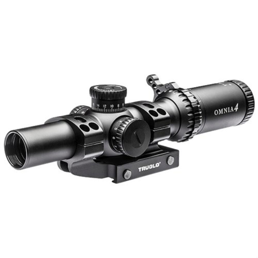 TruGlo TG8516TLR Omnia Tactical Black Anodized 1-6x24mm 30mm Tube Illuminated APTR Reticle TruGlo TG8516TLR Omnia Tactical Black Anodized 1-6x24mm 30mm Tube Illuminated APTR Reticle