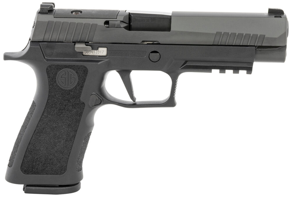 Sig Sauer 320XF9BXR3PR2 P320 XFull 9mm Luger 17+1 4.70 Carbon Steel Barrel, Black Nitron Optic Ready/Serrated SS Slide, Black Stainless Steel Frame w/Picatinny Rail, Black XCarry Medium Polymer Grips