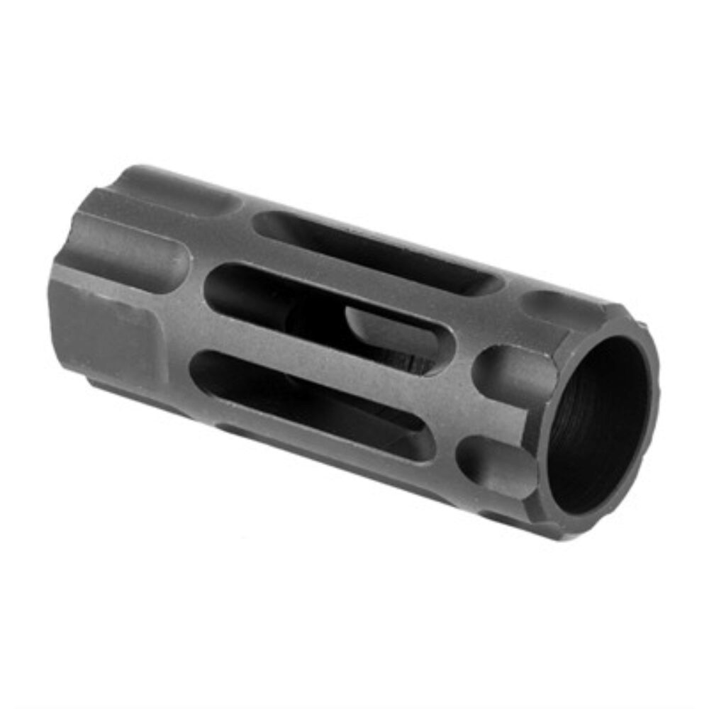 Wilson Combat TRQCOMP1/2X28 Q-Comp Muzzle Brake Black Melonite QPQ Steel with 1/2-28 tpi Threads, 2.20 OAL & .875 Diameter for 5.56x45mm NATO AR-Platform