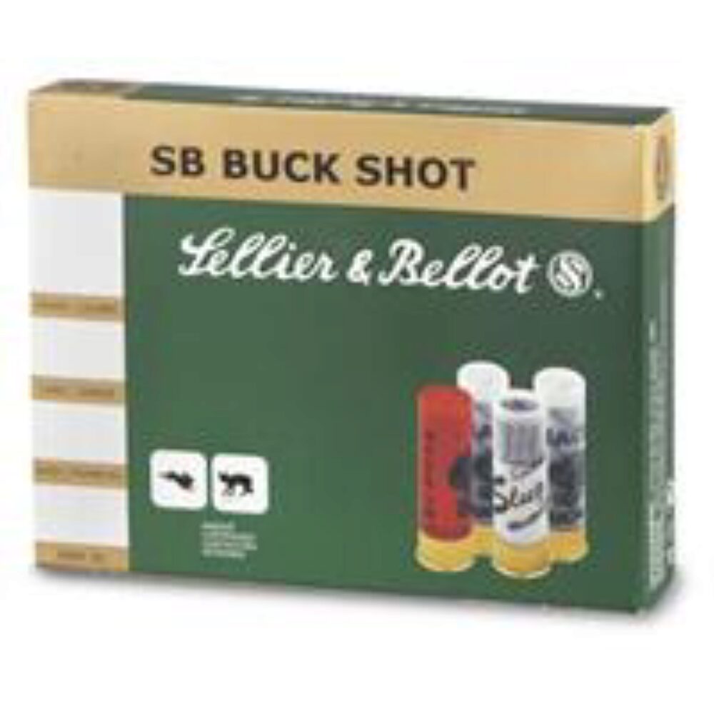 Sellier & Bellot SB12BSD Hunting 12 Gauge 2.75 27 Pellets 1 1/4 oz 1181 fps 4 Buck Shot 10 Bx/25 Cs Sellier & Bellot SB12BSD Hunting 12 Gauge 2.75 27 Pellets 1 1/4 oz 1181 fps 4 Buck Shot 10 Bx/25 Cs