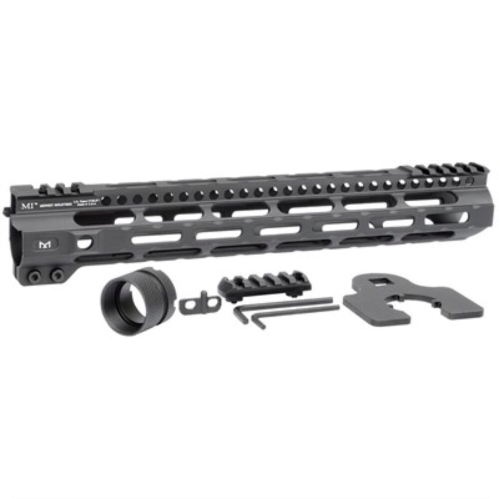 Midwest Industries MICRLW12625 Combat Lightweight AR-15 Black Hardcoat Anodized Aluminum/Polymer 12.625 Picatinny/M-LOK