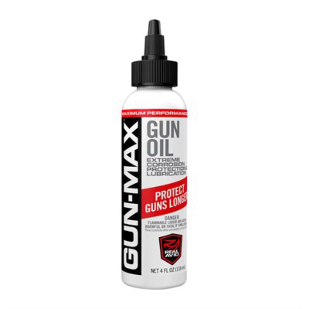 Real Avid AVBMGO4L Gun-Max Gun Oil Cleans, Lubricates, Protects 4 oz Bottle Real Avid AVBMGO4L Gun-Max Gun Oil Cleans, Lubricates, Protects 4 oz Bottle