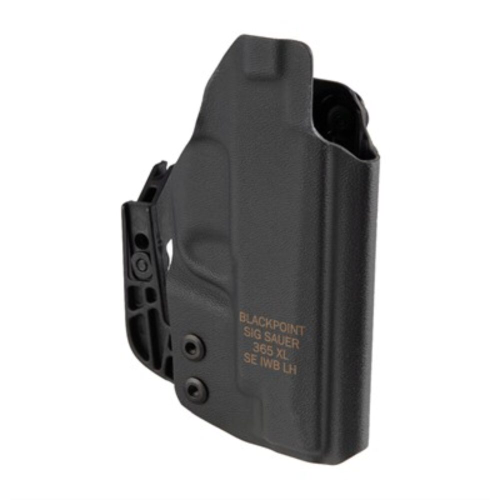 Sig Sauer HOL365XLAPXLH Tactical IWB Black Polymer Belt Clip Fits Sig P365XL Left Hand Sig Sauer HOL365XLAPXLH Tactical IWB Black Polymer Belt Clip Fits Sig P365XL Left Hand