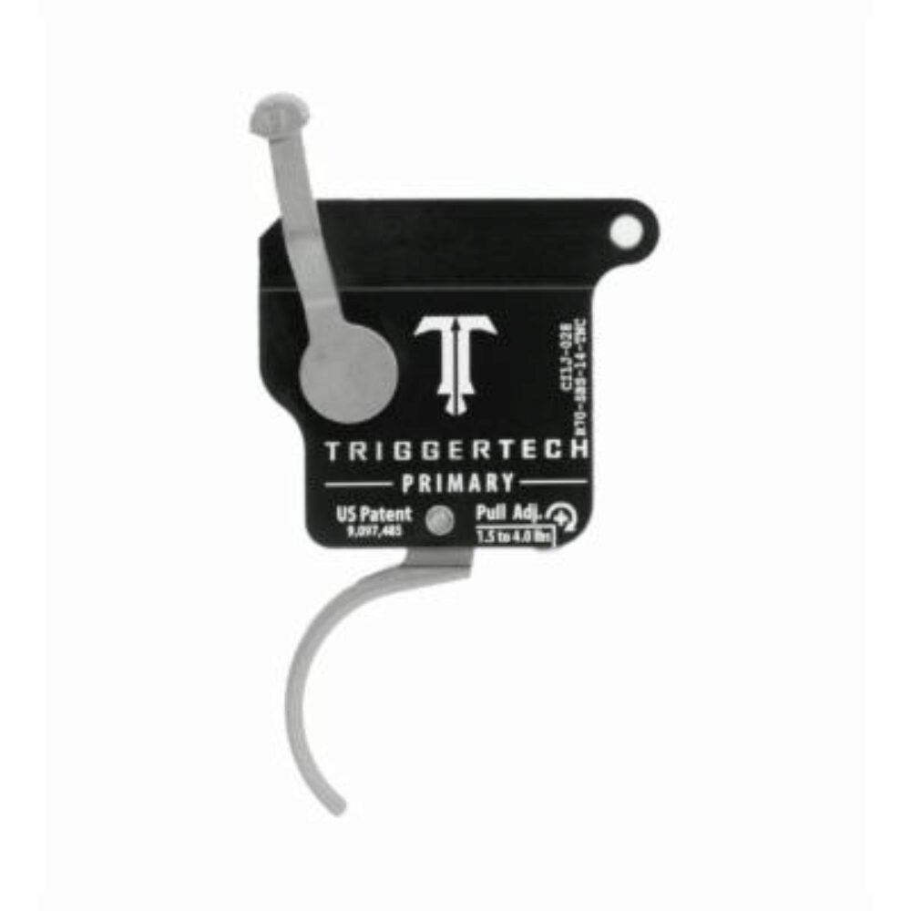 TriggerTech R70SBS14TNC Primary Without Bolt Release Single-Stage Traditional Curved Trigger with 1.50-4 lbs Draw Weight for Remington 700 Right