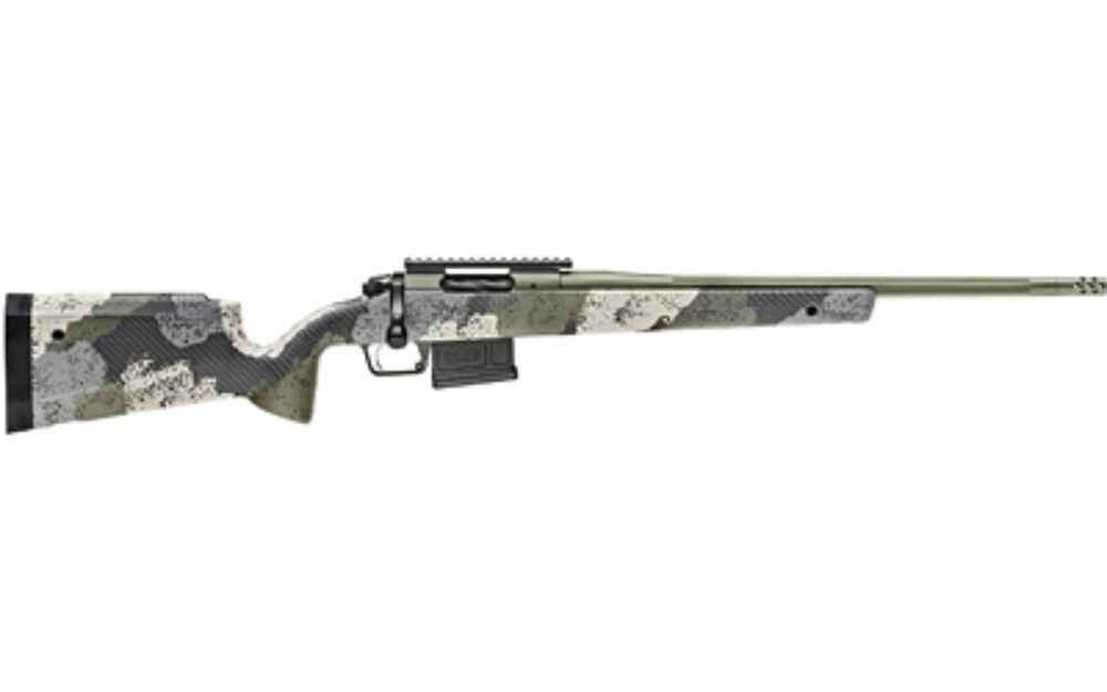 Springfield Armory BAW920308G Model 2020 WayPoint  308 Win 5+1 Cap 20 Mil-Spec Green Cerakote Rec/Barrel Evergreen Camo Carbon Fiber Hybrid Profile with M-LOK Stock Right Hand (Full Size)