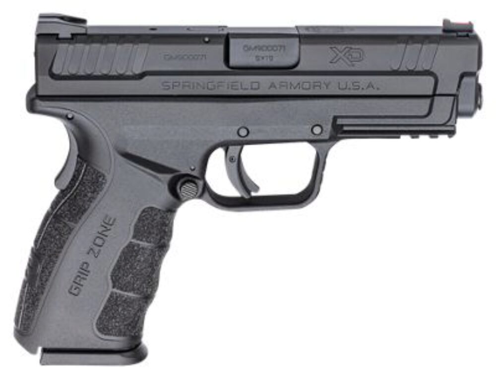 Springfield Armory XD9101CA XD Service Defender Legacy *CA Compliant 9mm Luger 4 10+1 Railed Black Frame Black Melonite Steel Slide Black Polymer Grip