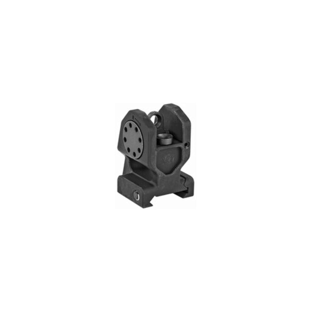 Midwest Industries MICBUIS Combat Rifle Rear Fixed Sight  Black Hardcoat Anodized for AR-15, M16, M4