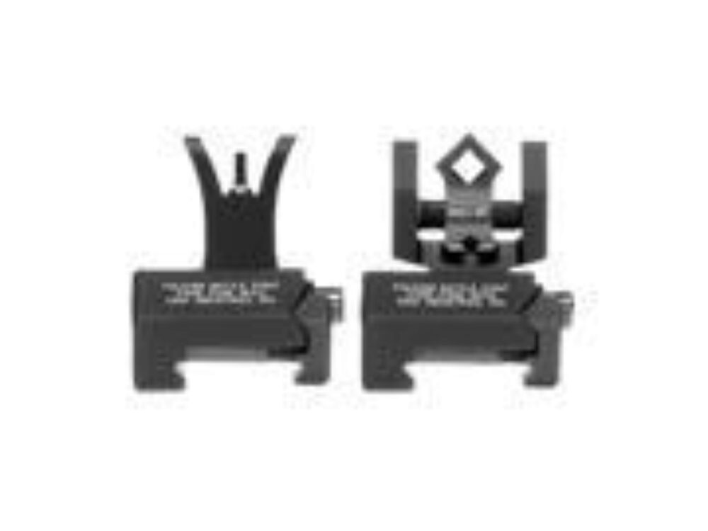 Troy Ind SSIGMCMSSBT00 Micro BattleSight Set M4 Front & Dioptic Rear Black Hardcoat Anodized Troy Ind SSIGMCMSSBT00 Micro BattleSight Set M4 Front & Dioptic Rear Black Hardcoat Anodized