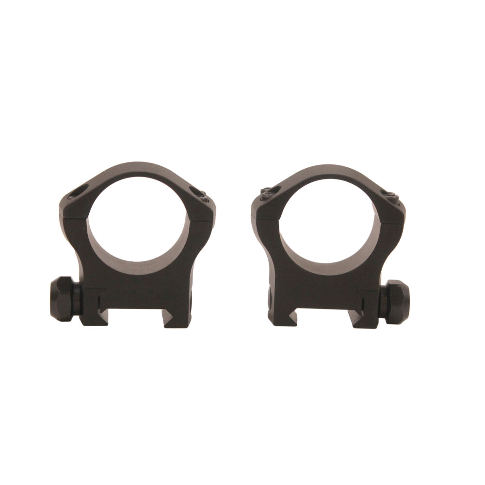 Warne 7214M Mountain Tech Scope Ring Set Fixed For Rifle Picatinny/Weaver Medium 30mm Tube Black Anodized Aluminum