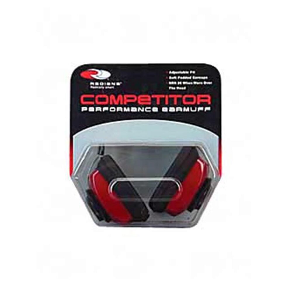 Radians CP0300CS Competitor Muff 26 dB Adjustable Black/Red Adult 1 Pair